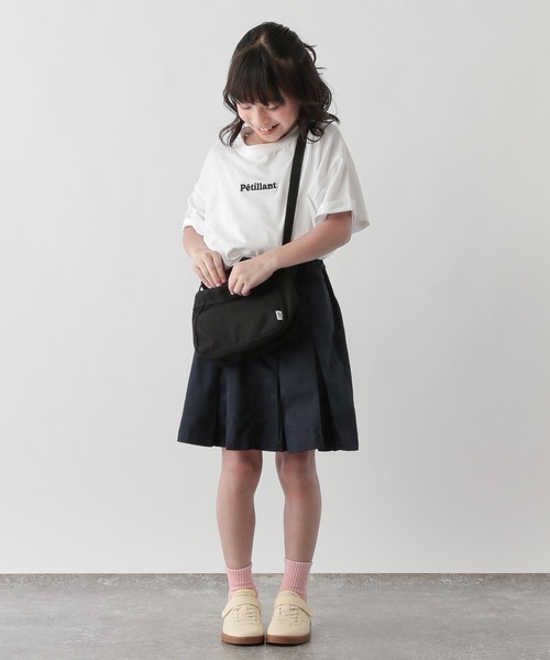 FOUND GOOD（ファウンドグッド）の「K/キャンバスミニショルダー（ショルダーバッグ・キッズ・ブラック/アイボリー/パープル系2/グリーン系8・FREE）」の5枚目の写真