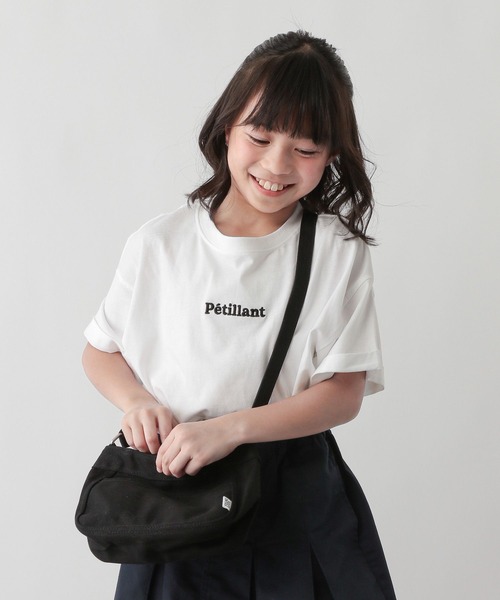 FOUND GOOD（ファウンドグッド）の「K/キャンバスミニショルダー（ショルダーバッグ・キッズ・ブラック/アイボリー/パープル系2/グリーン系8・FREE）」の6枚目の写真