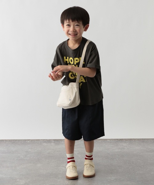 FOUND GOOD（ファウンドグッド）の「K/キャンバスミニショルダー（ショルダーバッグ・キッズ・ブラック/アイボリー/パープル系2/グリーン系8・FREE）」の7枚目の写真