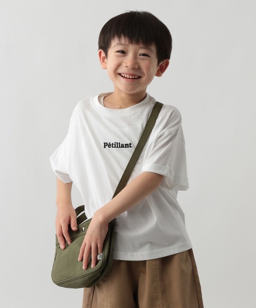 FOUND GOOD（ファウンドグッド）の「K/キャンバスミニショルダー（ショルダーバッグ・キッズ・ブラック/アイボリー/パープル系2/グリーン系8・FREE）」の10枚目の写真