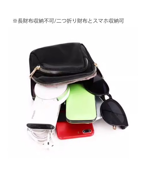Miniministore(ミニミニストア)の「イヤホンホール付き ミニショルダーバッグ(ショルダーバッグ・レディース・ワインレッド/ダークグレー/ネイビー/パープル/ブラック・FREE)」の16枚目の写真