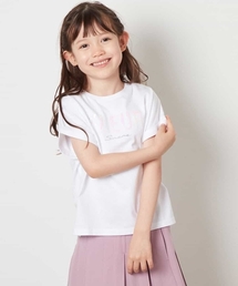 a.v.v（アーヴェヴェ）の「[160]オーロラスパンコールロゴTシャツ（Tシャツ/カットソー・キッズ）」