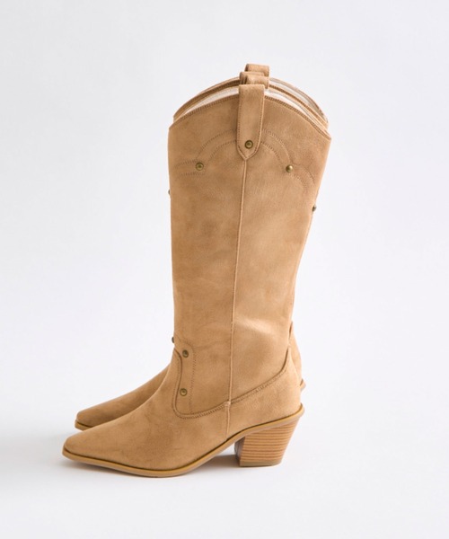 OLIVE des OLIVE（オリーブデオリーブ）の「ウエスタンブーツ（ブーツ・レディース・ベージュ/ブラウン・SMALL/MEDIUM/LARGE）」の20枚目の写真