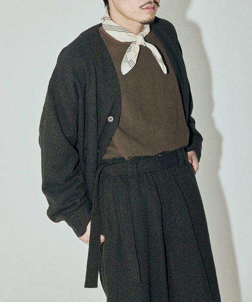 JOURNAL STANDARD J.S HOMESTEAD（ジャーナルスタンダードホームステッド）の「J.S.Homestead / トップ ツイード JUDO パンツ（スラックス・メンズ・レッド/ベージュ/コバルトブルー・MEDIUM/LARGE）」の6枚目の写真