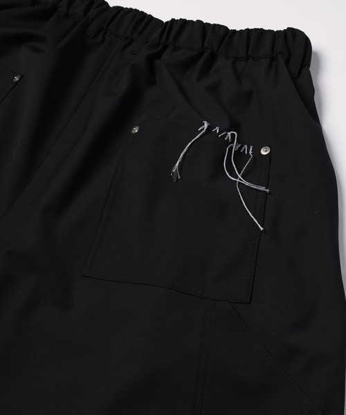 DISCOVERED（ディスカバード）の「SUMMER WOOL LOOPING WIDE SHORTS（スラックス・メンズ・ブラック/グレー・1/3）」の14枚目の写真