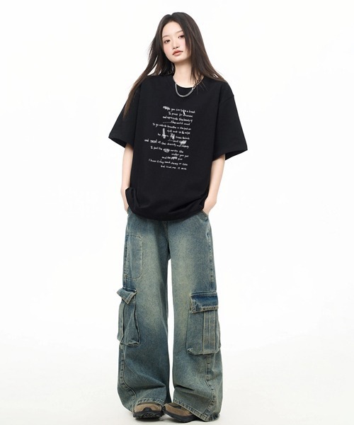 Fun & Daily(ファンアンドデイリー)の「F&D : Moment of Serenity logo T-shirt(Tシャツ/カットソー・メンズ・ブラック/ホワイト・LARGE/MEDIUM)」の7枚目の写真