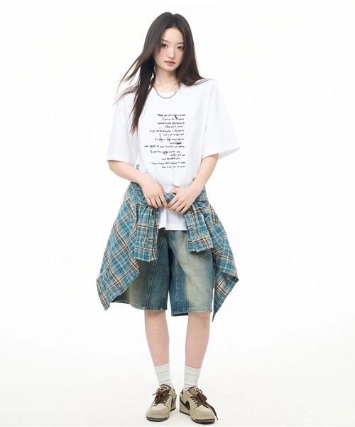 Fun & Daily(ファンアンドデイリー)の「F&D : Moment of Serenity logo T-shirt(Tシャツ/カットソー・メンズ・ブラック/ホワイト・LARGE/MEDIUM)」の6枚目の写真