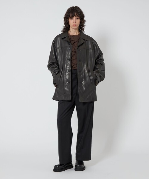 ＜UNITED ARROWS＞ ラムレザー カバーオール UNITED ARROWS（ユナイテッドアローズ）の「＜UNITED ARROWS