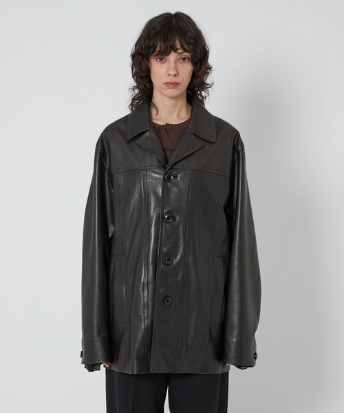 ASTRAET＞ラムレザー 4ボタン カバーオール UNISEX（カバーオール