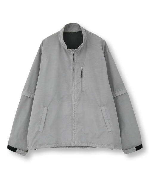 FUSE（フューズ）の「2WAYフェードスタンドブルゾン（ブルゾン・メンズ・ブラック/オフホワイト・02）」の2枚目の写真