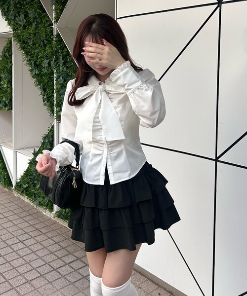 OLIVE des OLIVE Keruブラウス OLIVE des ブラウス シャツ Keru ボウタイブラウス レディース
