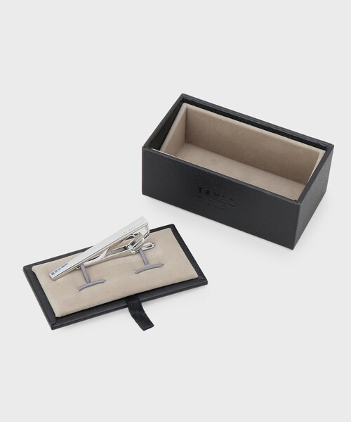 TAKEO KIKUCHI（タケオキクチ）の「ヴァルターグラデーションタイバー ? 日本製の洗練された真鍮タイバー（ネクタイピン・メンズ・シルバー/シルバー系4/シルバー系5・00）」の5枚目の写真