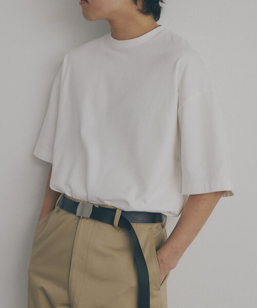 Drawing Numbers(ドローイング ナンバーズ)の「【Drawing Numbers】スビンプレーンTシャツ(Tシャツ/カットソー・レディース・ホワイト/チャコールグレー・38)」の3枚目の写真