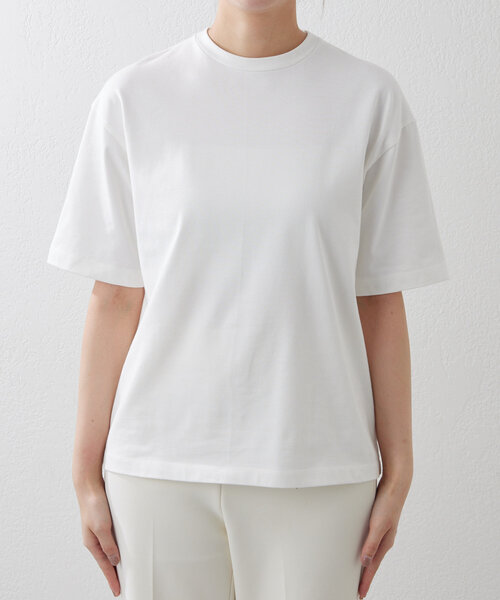 Drawing Numbers(ドローイング ナンバーズ)の「【Drawing Numbers】スビンプレーンTシャツ(Tシャツ/カットソー・レディース・ホワイト/チャコールグレー・38)」の11枚目の写真