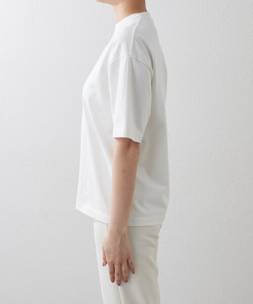 Drawing Numbers(ドローイング ナンバーズ)の「【Drawing Numbers】スビンプレーンTシャツ(Tシャツ/カットソー・レディース・ホワイト/チャコールグレー・38)」の12枚目の写真