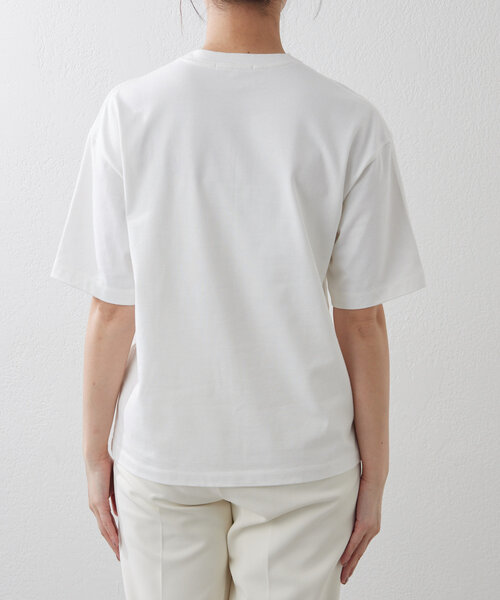 Drawing Numbers(ドローイング ナンバーズ)の「【Drawing Numbers】スビンプレーンTシャツ(Tシャツ/カットソー・レディース・ホワイト/チャコールグレー・38)」の13枚目の写真
