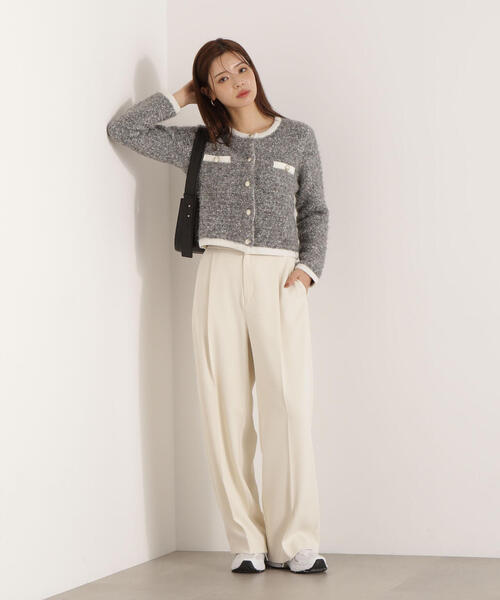 PROPORTION BODY DRESSING（プロポーションボディドレッシング）の「＜ウォッシャブル＞シーズンレスタックパンツ / 1215230904（その他パンツ・レディース・ホワイト系その他/ダークグレー・P/S/MEDIUM）」の14枚目の写真