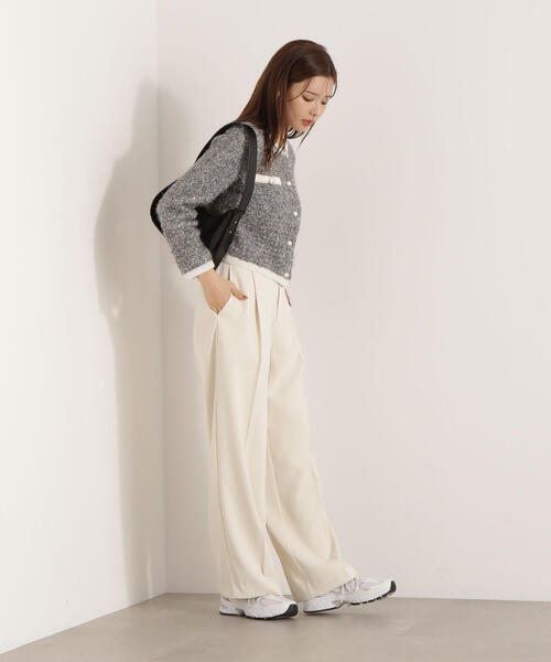 PROPORTION BODY DRESSING（プロポーションボディドレッシング）の「＜ウォッシャブル＞シーズンレスタックパンツ / 1215230904（その他パンツ・レディース・ホワイト系その他/ダークグレー・P/S/MEDIUM）」の15枚目の写真