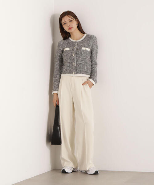 PROPORTION BODY DRESSING（プロポーションボディドレッシング）の「＜ウォッシャブル＞シーズンレスタックパンツ / 1215230904（その他パンツ・レディース・ホワイト系その他/ダークグレー・P/S/MEDIUM）」の16枚目の写真