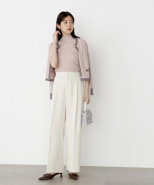 PROPORTION BODY DRESSING（プロポーションボディドレッシング）の「＜ウォッシャブル＞シーズンレスタックパンツ / 1215230904（その他パンツ・レディース・ホワイト系その他/ダークグレー・P/S/MEDIUM）」の22枚目の写真