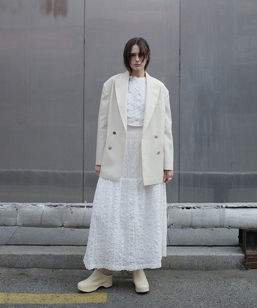 OVER SHOULDER GOLD BUTTON BLAZER（テーラードジャケット）｜CLANE