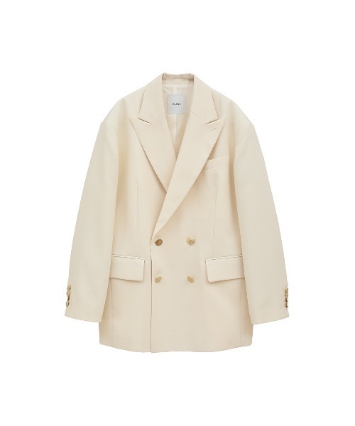 新品 クラネ OVER SHOULDER GOLD BUTTON BLAZER OVER SHOULDER GOLD BUTTON BLAZER（テーラードジャケット）｜CLANE