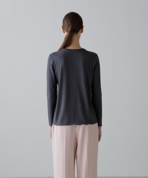 ADORE(アドーア)の「◆モイストジャージーカットソー(Tシャツ/カットソー・レディース・ホワイト/グレー/ブラック・38)」の12枚目の写真