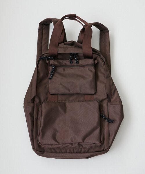 DISCOAT（ディスコート）の「【ユニセックス/9ポケット/サコッシュ付き】ユーティリティバックパック（バックパック/リュック・レディース・ブラウン/ブラック/グレー・FREE）」の15枚目の写真