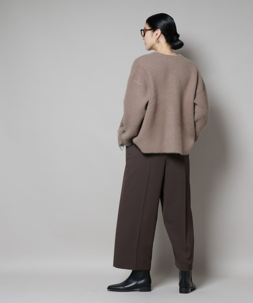 nano universe ウォッシャブルフォックスリバーニットジャケット ウォッシャブル フォックス リバー ニット ジャケット