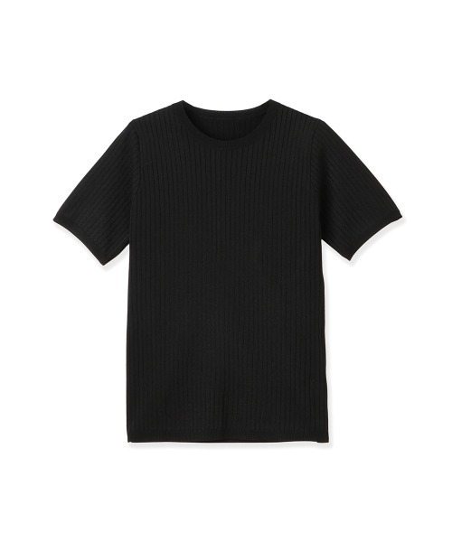 QUEENS COURT（クイーンズコート）の「ブライトワイドリブニット≪手洗い可能≫（ニット/セーター・レディース・ライトグレー/ブラック/グリーン/ブラウン・M）」の2枚目の写真