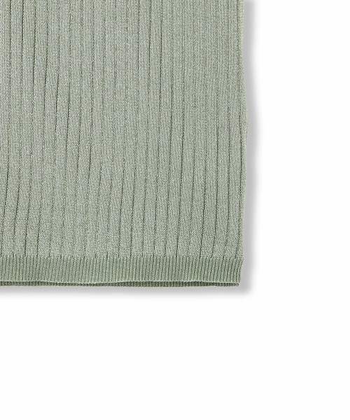 QUEENS COURT（クイーンズコート）の「ブライトワイドリブニット≪手洗い可能≫（ニット/セーター・レディース・ライトグレー/ブラック/グリーン/ブラウン・M）」の9枚目の写真