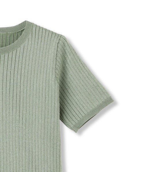 QUEENS COURT（クイーンズコート）の「ブライトワイドリブニット≪手洗い可能≫（ニット/セーター・レディース・ライトグレー/ブラック/グリーン/ブラウン・M）」の10枚目の写真