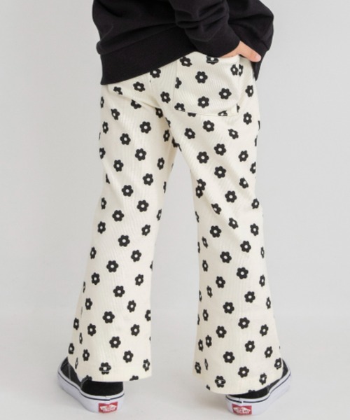 DRC branshes（ディーアールシーブランシェス）の「【WEB限定/DRC】リブフレアパンツ（その他パンツ・キッズ・ブラック/アイボリー/その他1/杢グレー/ラベンダー/ピンク・110/90/100/120/130/140/150）」の2枚目の写真