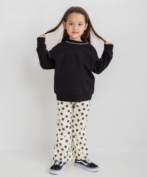 DRC branshes（ディーアールシーブランシェス）の「【WEB限定/DRC】リブフレアパンツ（その他パンツ・キッズ・ブラック/アイボリー/その他1/杢グレー/ラベンダー/ピンク・110/90/100/120/130/140/150）」の9枚目の写真