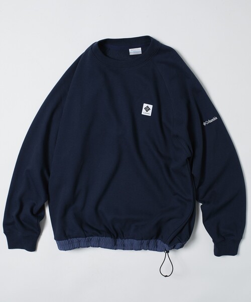 FREAK'S STORE（フリークスストア）の「限定展開 Columbia×FREAK'S STORE/コロンビア 別注 インペリアルパーク ヘムコード ラグランスリーブ スウェット（スウェット・メンズ・ネイビー/チャコールグレー/ブラック/ベージュ/グレー・SMALL/MEDIUM/LARGE/X-LARGE）」の5枚目の写真