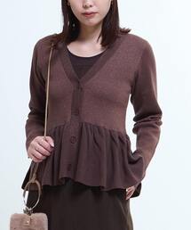 CONVERSE TOKYO | PEPLUM GLITTER CARDIGAN(カーディガン/ボレロ)