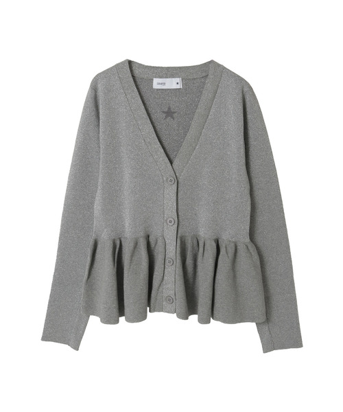 CONVERSE TOKYO（コンバーストウキョウ）の「PEPLUM GLITTER CARDIGAN（カーディガン/ボレロ・レディース・ブラック/ブラウン/グレー・FREE）」の18枚目の写真