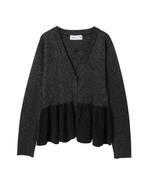 CONVERSE TOKYO（コンバーストウキョウ）の「PEPLUM GLITTER CARDIGAN（カーディガン/ボレロ・レディース・ブラック/ブラウン/グレー・FREE）」の14枚目の写真