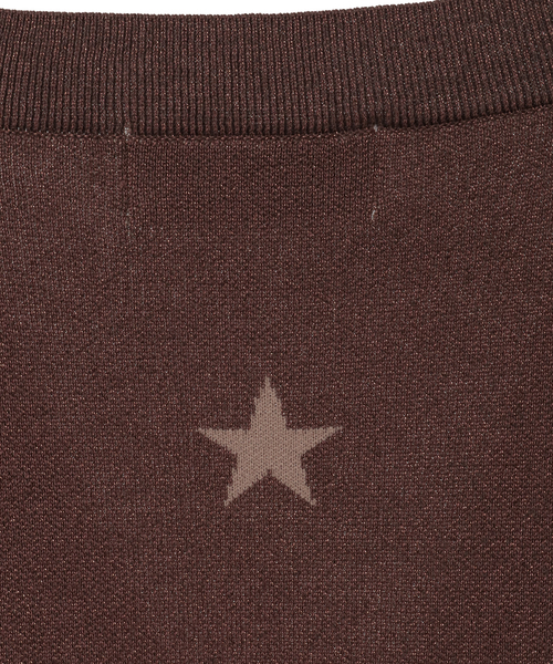 CONVERSE TOKYO（コンバーストウキョウ）の「PEPLUM GLITTER CARDIGAN（カーディガン/ボレロ・レディース・ブラック/ブラウン/グレー・FREE）」の4枚目の写真