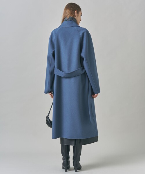 ICB(アイシービー)の「WoolRever ロングコート(トレンチコート・レディース・ブラック系/黄土色系/ダルブルー系・44/42/40/48/46)」の14枚目の写真