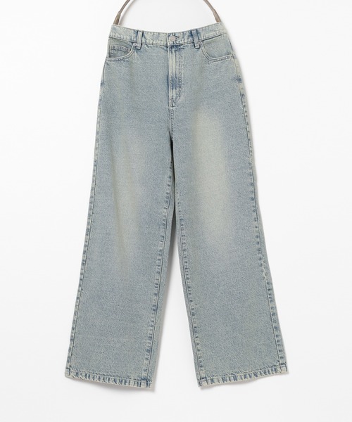 Honeys(ハニーズ)の「ストレートパンツ(股下72cm)(デニムパンツ・レディース・ブルー系その他3/グレー/ブルー系その他/ライトグレー・SS/S/M/LL/L/3L)」の17枚目の写真