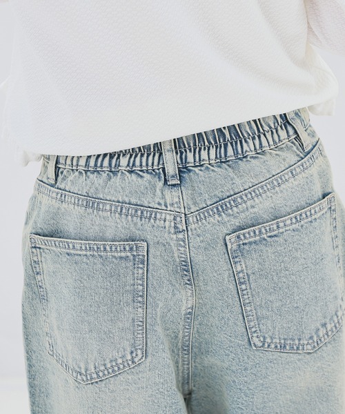 Honeys(ハニーズ)の「ストレートパンツ(股下72cm)(デニムパンツ・レディース・ブルー系その他3/グレー/ブルー系その他/ライトグレー・SS/S/M/LL/L/3L)」の11枚目の写真
