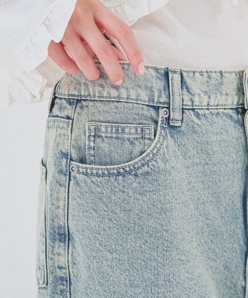 Honeys(ハニーズ)の「ストレートパンツ(股下72cm)(デニムパンツ・レディース・ブルー系その他3/グレー/ブルー系その他/ライトグレー・SS/S/M/LL/L/3L)」の10枚目の写真