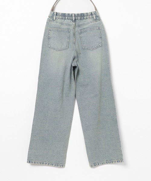 Honeys(ハニーズ)の「ストレートパンツ(股下72cm)(デニムパンツ・レディース・ブルー系その他3/グレー/ブルー系その他/ライトグレー・SS/S/M/LL/L/3L)」の8枚目の写真