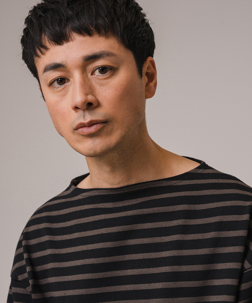 SAINT JAMES（セントジェームス）の「SAINT JAMES (セントジェームス) 別注 ウエッソン ルーズ ボーダー（Tシャツ/カットソー・メンズ・ブラック/アイボリー・4/5/6）」の17枚目の写真