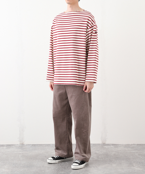 SAINT JAMES（セントジェームス）の「SAINT JAMES (セントジェームス) 別注 ウエッソン ルーズ ボーダー（Tシャツ/カットソー・メンズ・ブラック/アイボリー・4/5/6）」の14枚目の写真