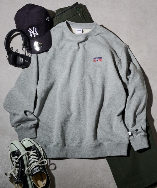 CONVERSE(コンバース)の「【CONVERSE】ワンポイントロゴ クルーネック プルオーバー 裏毛 6122-1830 MNY(スウェット・メンズ・グレー/ブラック/ホワイト・M/L/LL)」の3枚目の写真