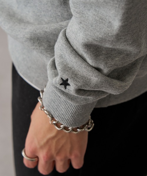 CONVERSE(コンバース)の「【CONVERSE】ワンポイントロゴ クルーネック プルオーバー 裏毛 6122-1830 MNY(スウェット・メンズ・グレー/ブラック/ホワイト・M/L/LL)」の19枚目の写真