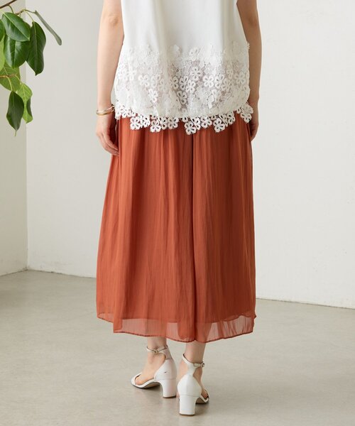 ビアズリーシワシフォンギャザーパンツ・新品未使用、サイズ1ブラック BEARDSLEY（ビアズリー） パンツ シワシフォンギャザーパンツ