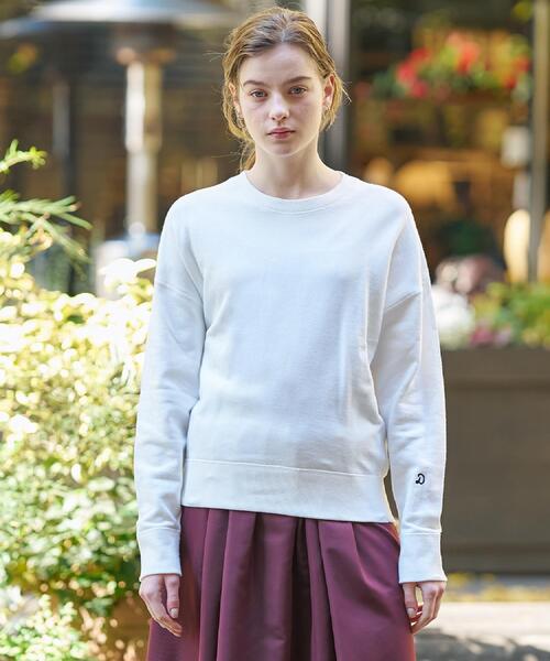 DRESSTERIOR（ドレステリア）の「コットン裏毛プルオーバー（スウェット・レディース・オフホワイト/ダークグレー/ワインレッド・34/36/38）」の5枚目の写真